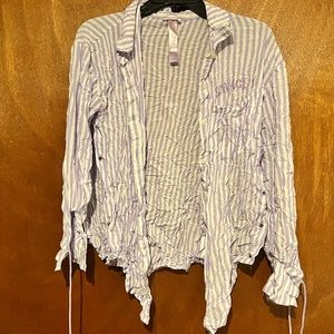 Savage X Lace Up Sleep Shirt in Size Small